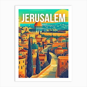 Jerusalem Travel Art Print