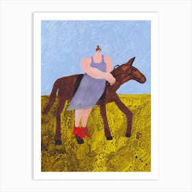 Horse Riding Art Print