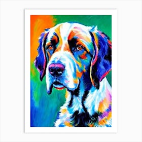 Gordon Setter 2 Fauvist Style Dog Art Print