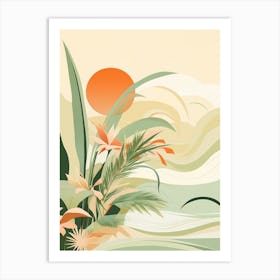 Tropical Landscape Art Print