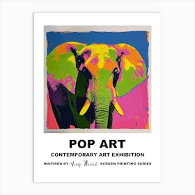 Elephant Pop Art 4 Art Print