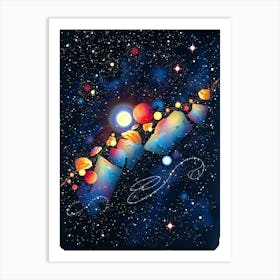 Spaceships And Planets Art Print