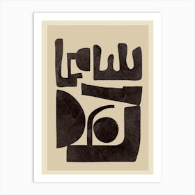 Modern Shape Abstraction 01 Art Print