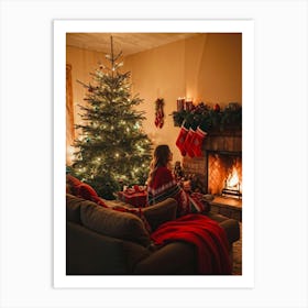 Christmas In The Living Room 56 Art Print