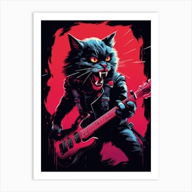 Cat Rocker Art Print