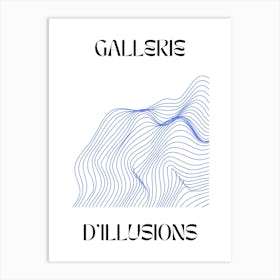 Abstract Lines Art Poster 10 Art Print