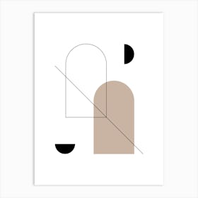 Abstract Geometric Shapes Art Print