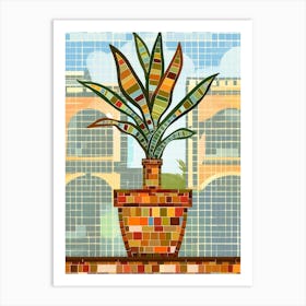 Potted Plant In A Pot Art Print