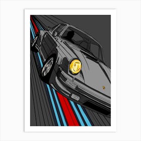 Car Porsche 911 Martini Art Print