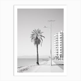 Limassol, Cyprus, Black And White Photography 3 Art Print