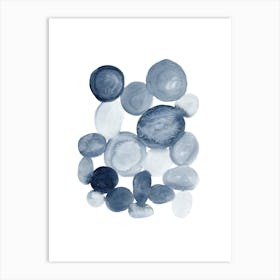 Abstract Pebbles Art Print