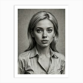 Portrait Of A Young Woman 16 Art Print