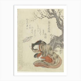 A Comparison Of Genroku Poems And Shells, Katsushika Hokusai 33 Art Print