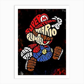 Super Mario Plumber Art Print