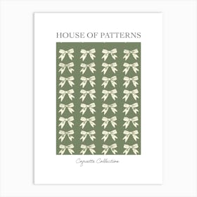 Sage Bows 1 Pattern Poster Art Print