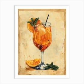 Aperol Spritz Orange 127 Art Print