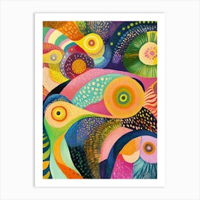 Colorful Birds Art Print