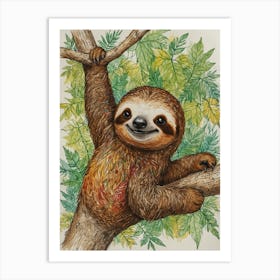 Sloth 38 Art Print