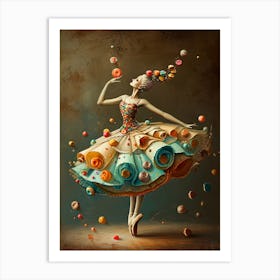 Candy Ballerina Art Print