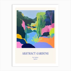Colourful Gardens Kew Gardens United Kingdom 1 Blue Poster Art Print