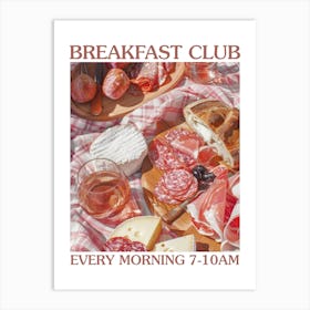 Breakfast Club Cheese And Charcuterie Board 3 Art Print