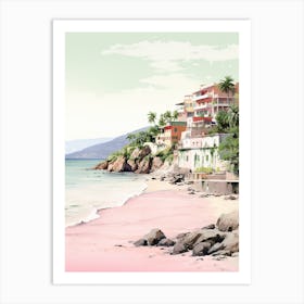 A Sketch Of Himara Albania 3 Art Print