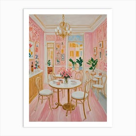 Pink Cafe no2 Art Print