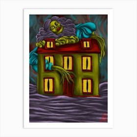 “the house is the monster” Art Print