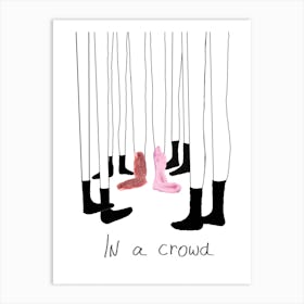 In A Crowd 1 Art Print