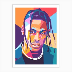 Travis Scott wpap art Art Print