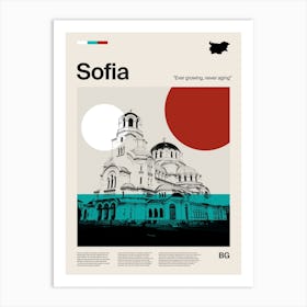Mid Century Sofia Travel Art Print