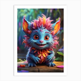 Colorful Troll 3 Art Print