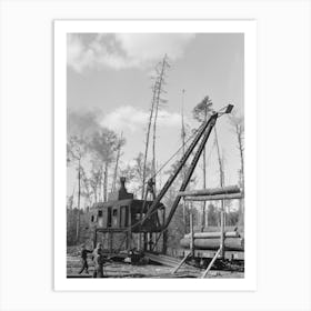 Loading Logs Onto Railroad Car Near Effie, Minnesota By Russell Lee Art Print