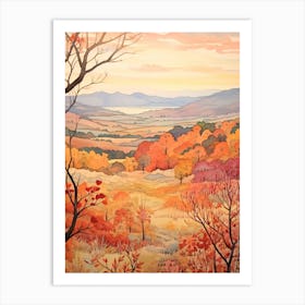 Autumn National Park Painting Shenandoah National Park Virginia Usa 2 Art Print