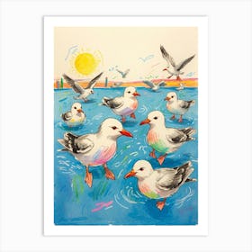 Seagulls 2 Art Print