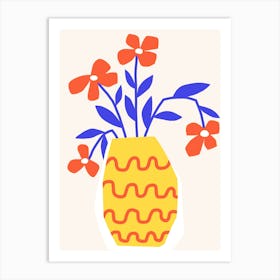 Colorful Flower Vase Print 8 Art Print