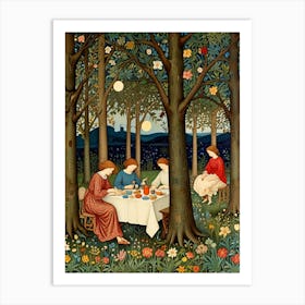 William Morris Tea In The Woods Art Print