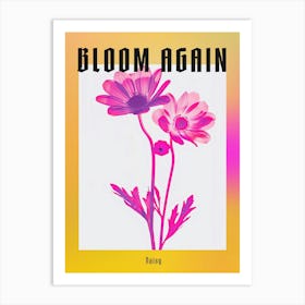 Hot Pink Daisy 2 Poster Art Print