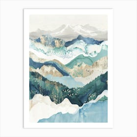 Mountains Ii Canvas Print 2 Art Print