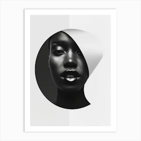 African Woman'S Face 1 Art Print