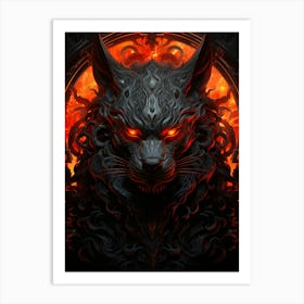 Demon Head 4 Art Print