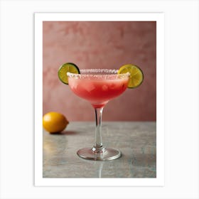 Watermelon Margarita Art Print