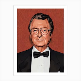 Michael Caine Illustration Movies Art Print