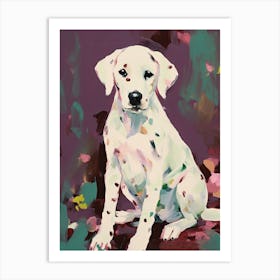 A Dalmatian Dog Painting, Impressionist 4 Art Print