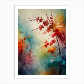 Abstract Watercolor Painting 30 Art Print