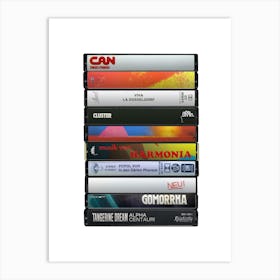 Krautrock - Classic Albums - Cassette Print Art Print