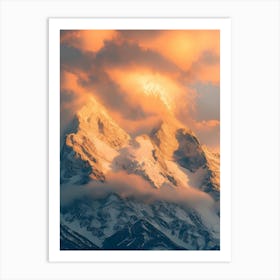 Sunrise Over Grand Teton Art Print