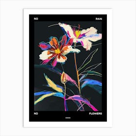 No Rain No Flowers Poster Cosmos 3 Art Print