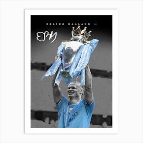 Erling Haaland Premier League Art Print