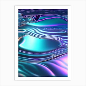 Water Texture, Water, Waterscape Holographic 1 Art Print